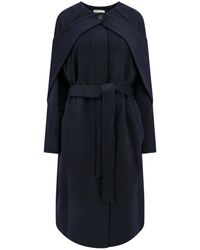 LE17SEPTEMBRE - Wool Coat With Maxi Removable Scarf - Lyst