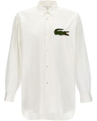 Comme des Garçons - Logo-patch cotton shirt - Lyst