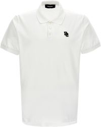 DSquared² - Tennis Fit Polo Bianco - Lyst