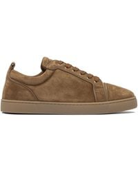 Christian Louboutin - Louis Junior Orlato Suede Sneaker - Lyst