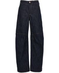 Brunello Cucinelli - Curved Jeans Blu - Lyst