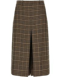 Saint Laurent - Silk And Cashmere Culottes - Lyst