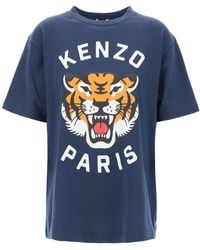 KENZO - Lucky Tiger Crew-Neck T-Shirt - Lyst