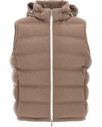 Brunello Cucinelli - Padded Wool Vest - Lyst