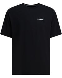 Patagonia - P-6 Logo Responsibili-tee® T-shirt Black - Lyst