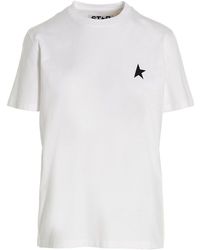 Golden Goose - 'Small Star' T Shirt Bianco - Lyst