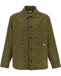 Maison Kitsuné - Floral Print Overshirt Camicie Verde - Lyst