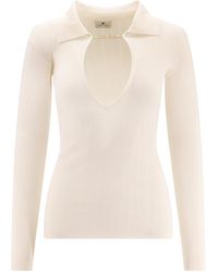 Elisabetta Franchi - Lyocell Blend Sweater - Lyst
