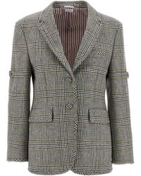 Thom Browne - Prince Of Wales Blazer Blazers-Donna - Lyst