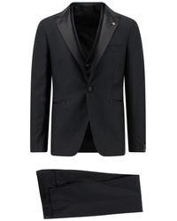 Tagliatore - Virgin Wool Tuxedo With Vest - Lyst