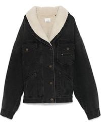 Isabel Marant - Pimia Denim And Faux Fur Jacket - Lyst