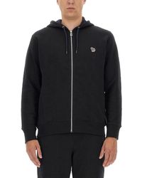 Paul Smith - Zebra Logo Cotton Hoodie - Lyst