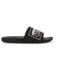 Versace Jeans Couture - Logo Embossed Slides - Lyst