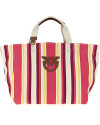 トートバッグ PINKO 'Miranda' large shopping bag Purple Pinko 'Miranda' Large Shopping Bag in Purple | Lyst