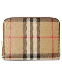 Burberry - Portafoglio Vintage Check Piccolo - Lyst