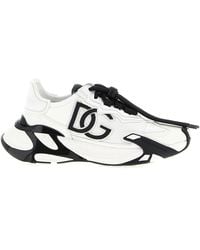 Dolce & Gabbana - Day Faster Sneakers Bianco/Nero-Donna - Lyst