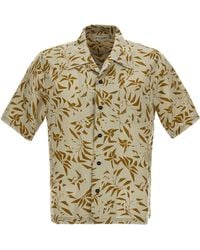 Saint Laurent - Palm Tree-print Camp-collar Shirt - Lyst