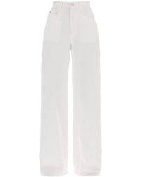 Brunello Cucinelli - Cotton And Linen Trousers - Lyst