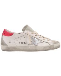 Golden Goose - Sneakers in pelle e suede con patch posteriore in contrasto - Lyst