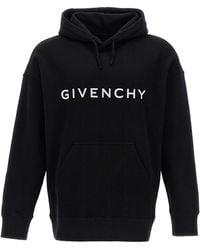 Givenchy - Logo Print Hoodie - Lyst