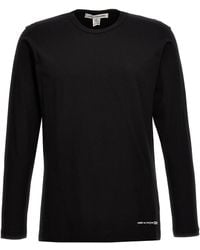 Comme des Garçons - Logo Print T-shirt Black - Lyst
