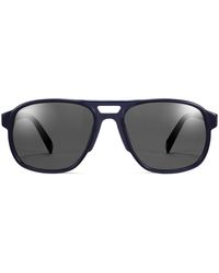 Warby Parker Hatcher Wide Sunglasses - Blue
