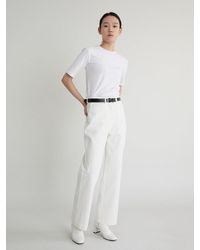 38comeoncommon Slim Half T-shirts - White
