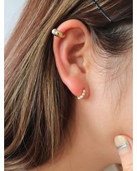 MORL Mini Opal One-touch Earring - Brown