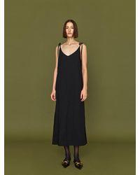 HIDDEN FOREST MARKET Cygne Sleeveless Dress - Black