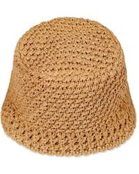 XTONZ Xtc044 Crochet Paper Bucket Hat () - Brown