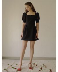 FLOWOOM Rose Vine Dress Mini - Black