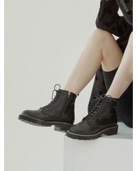 Intense Clothing Elcanto Ribbon Walker Boots 3.5cm - Black