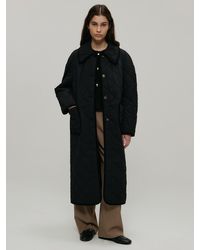 a.t.corner - Quilting Volume Sleeve Long Coat - Lyst