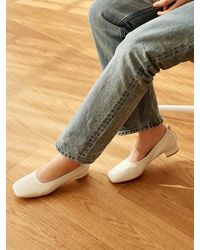 MARONY CROSHET Mc 004 Square Toe Mid Court Shoes - White