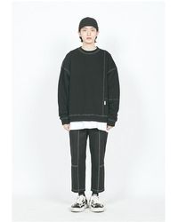 LAYER UNION Ctrs St Oversized Sweatshirt Black