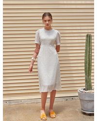 YAN13 Acacia Chiffon Dress - White