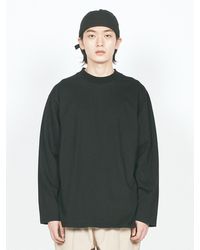 LAYER UNION Basic Long Sleeve T-shirt Black