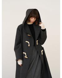 AEER Hooded Coat - Black