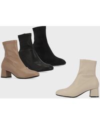 Intense Clothing Simple Ankle Boots 5cm - Natural