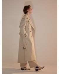 AEER Trench D Classic Cotton Cream Iconic - Natural
