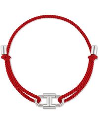 HYÈRES LOR Heriter Silver Emblem String Bracelet | Lyst Australia