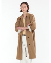 NOTHING WRITTEN Mac Trench Coat in Gray | Lyst