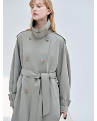 NILBY P - Double Trench Coat - Lyst