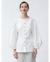 AEER Slim Button Down Shirt - White