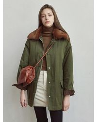 YAN13 Fur Military Short Padding Classic - Green