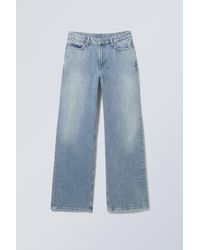 Weekday - Area Mid Rise Loose Wide Jeans - Lyst