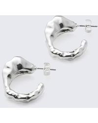 Weekday - Irregular Recycled Zinc Hoop Earrings - Lyst