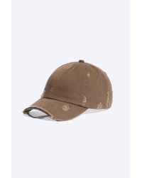 Weekday - Basecap Aus Baumwoll-Canvas Im Used-Look - Lyst