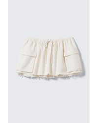 Monki - Utility Twill Mini Skirt - Lyst