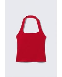 Weekday - Square Neck Halter Top - Lyst